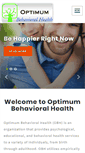 Mobile Screenshot of optimumbehavioralhealth.com